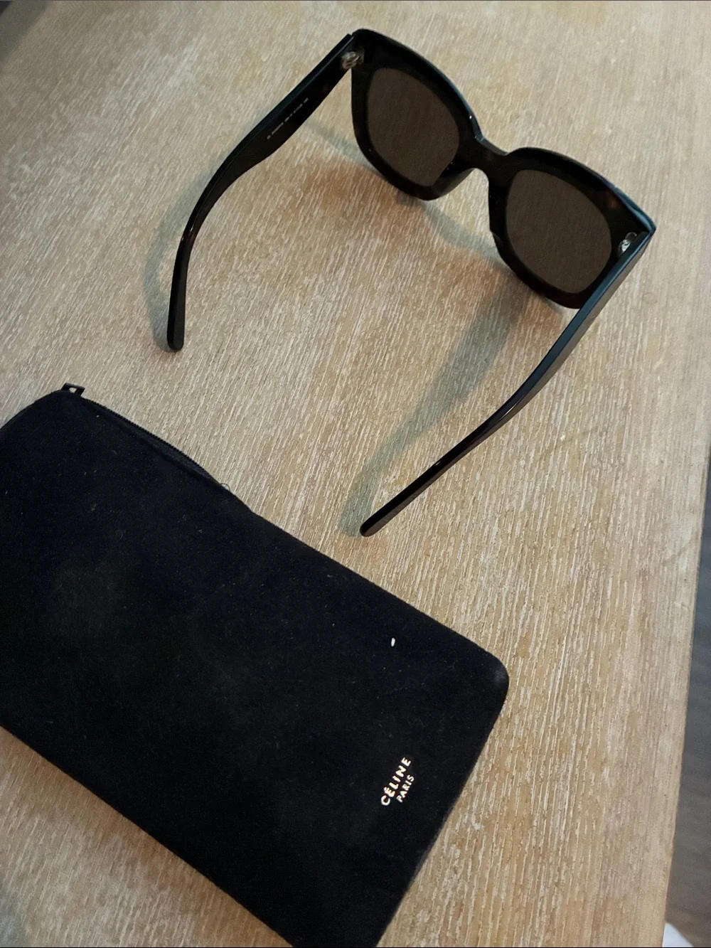 Celine Black Cat-Eye Women's Sunglasses